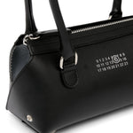 Borsa a spalla bauletto J mini in nero MM6 Maison Margiela - donna 