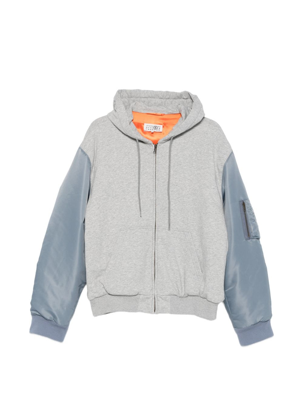 Giacca con cappuccio in grigio e azzurro MM6 MAISON MARGIELA - DONNA 