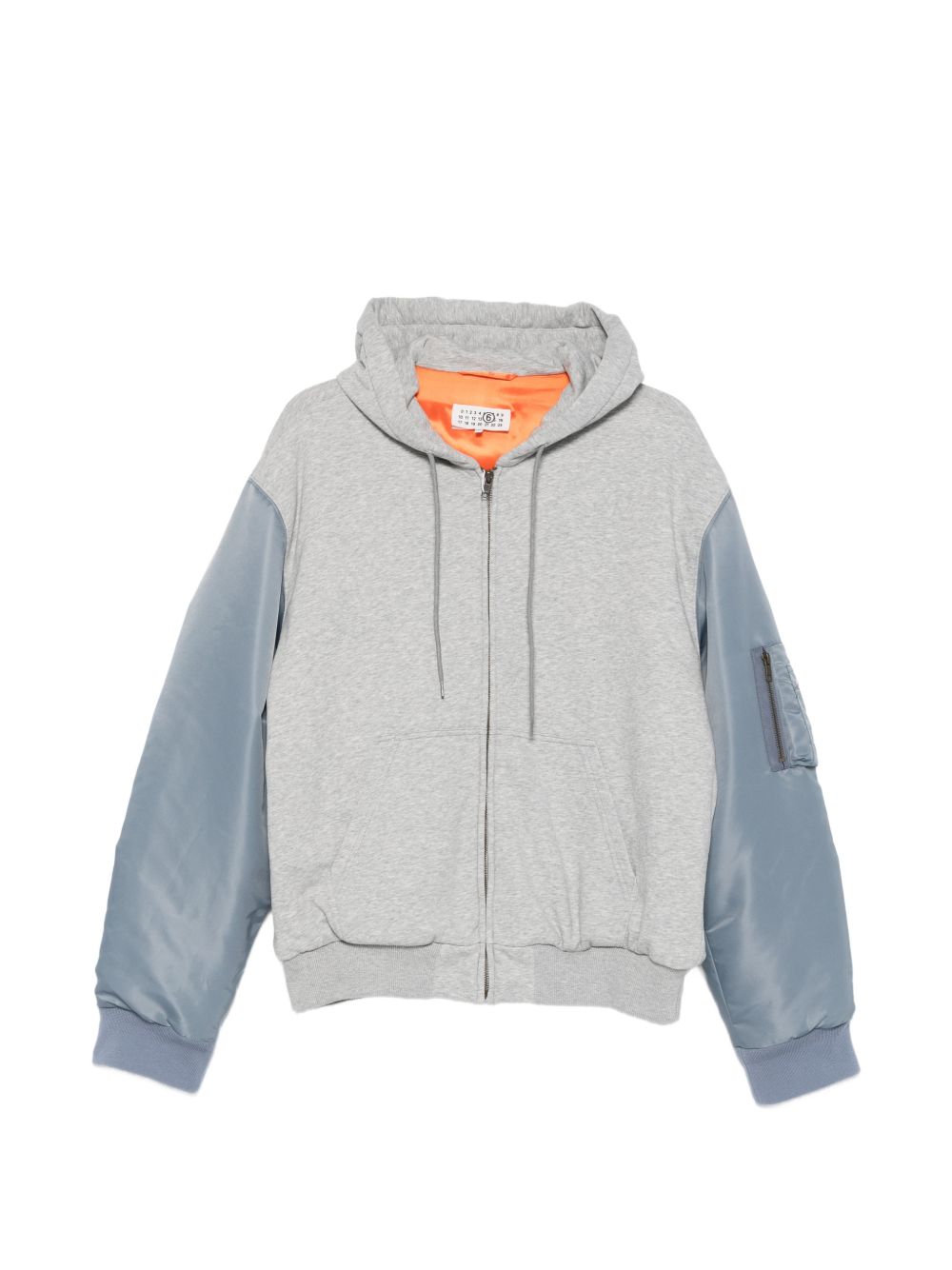 Giacca con cappuccio in grigio e azzurro MM6 MAISON MARGIELA - DONNA 