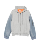 Giacca con cappuccio in grigio e azzurro MM6 MAISON MARGIELA - DONNA 