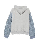Giacca con cappuccio in grigio e azzurro MM6 MAISON MARGIELA - DONNA 