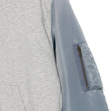 Giacca con cappuccio in grigio e azzurro MM6 MAISON MARGIELA - DONNA 