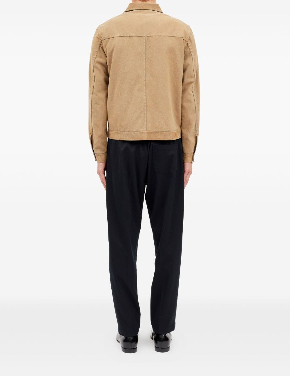 Giacca-camicia con tasche in beige Mm6 maison margiela - uomo 