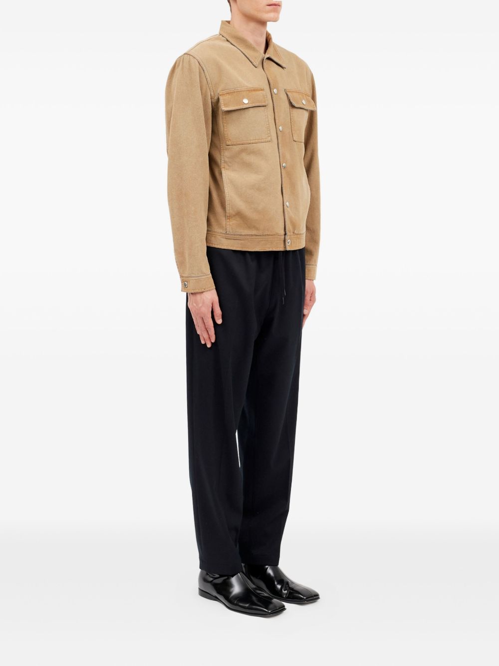 Giacca-camicia con tasche in beige Mm6 maison margiela - uomo 