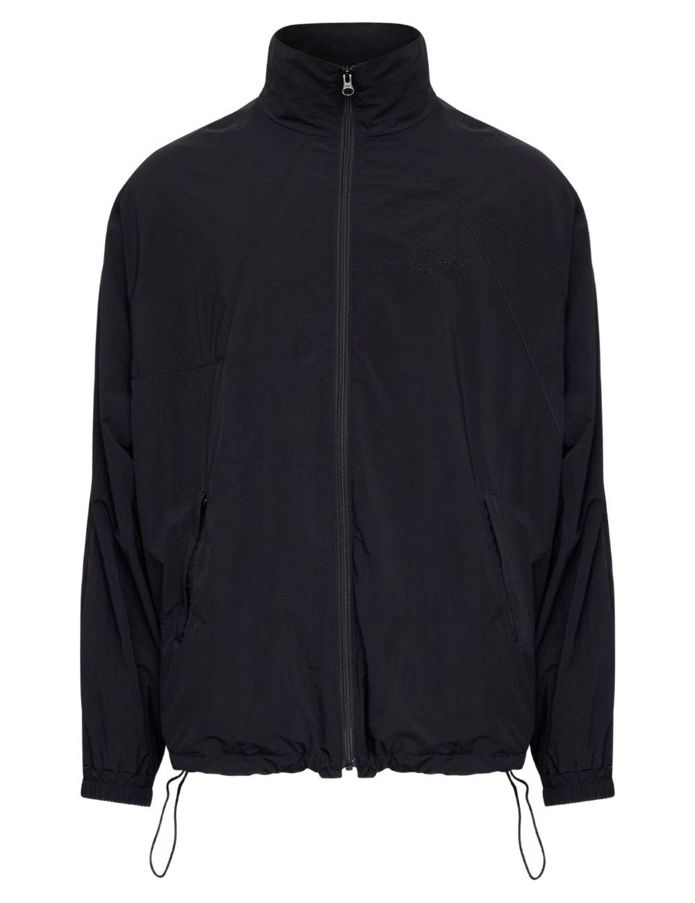 Giacca a vento con zip in nero Mm6 maison margiela - uomo 