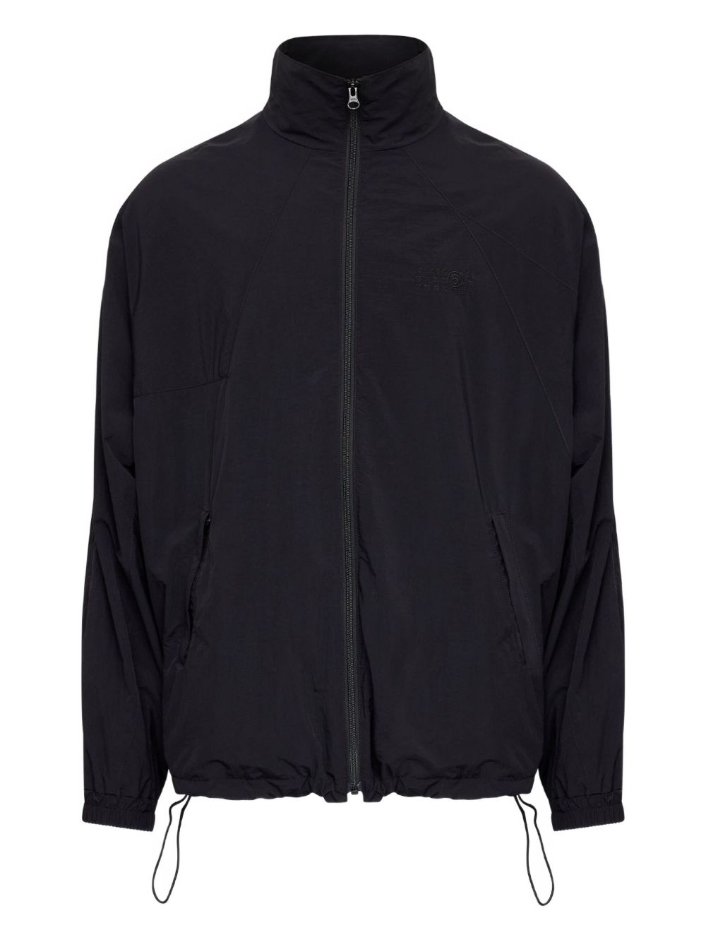 Giacca a vento con zip in nero Mm6 maison margiela - uomo 