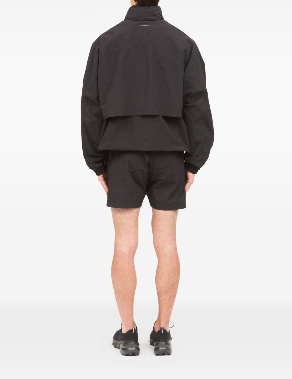 Giacca a vento con zip in nero Mm6 maison margiela - uomo 