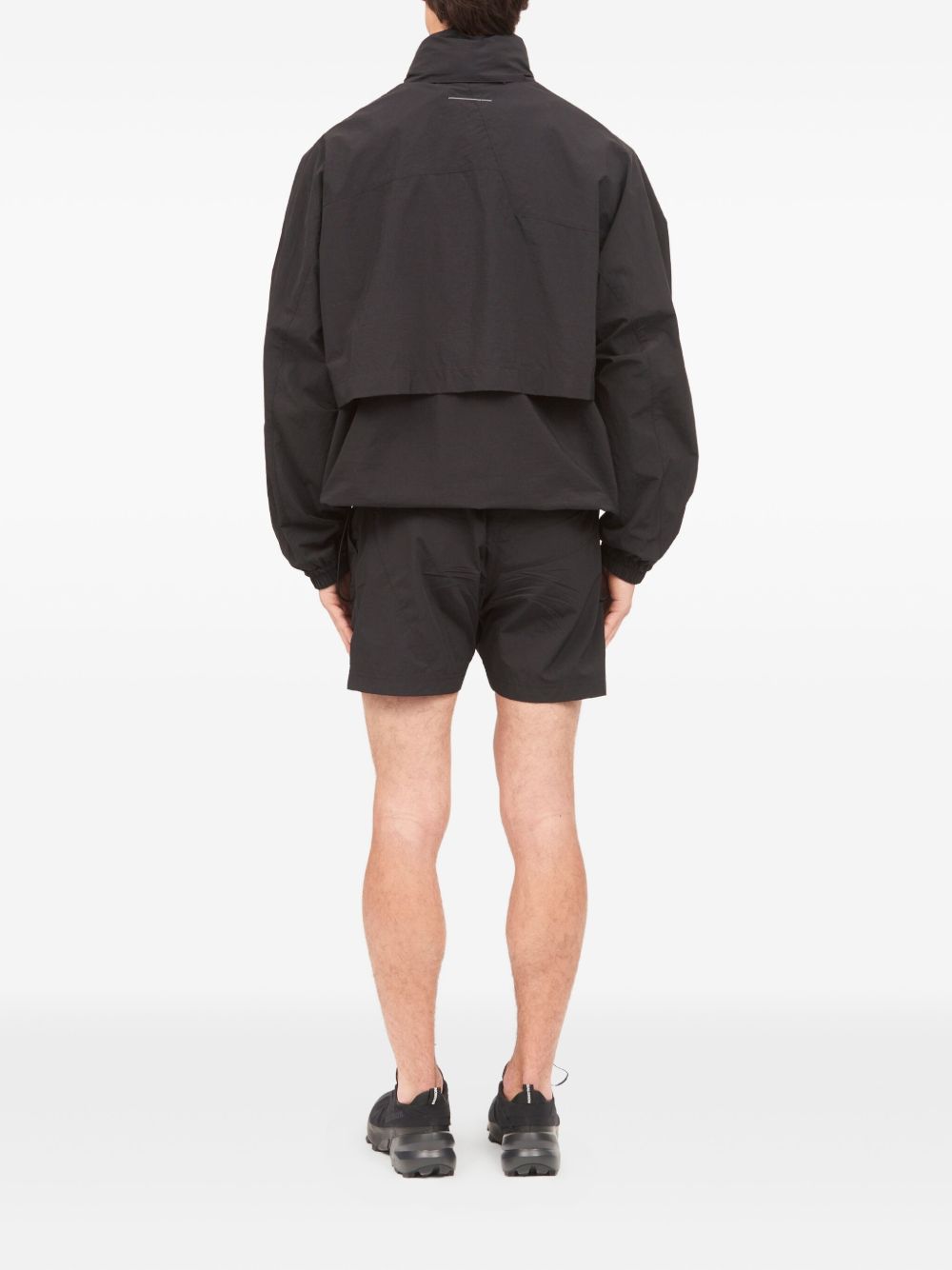 Giacca a vento con zip in nero Mm6 maison margiela - uomo 
