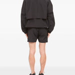 Giacca a vento con zip in nero Mm6 maison margiela - uomo 