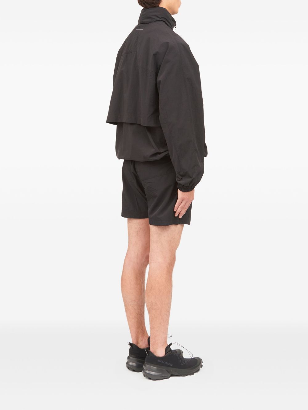 Giacca a vento con zip in nero Mm6 maison margiela - uomo 