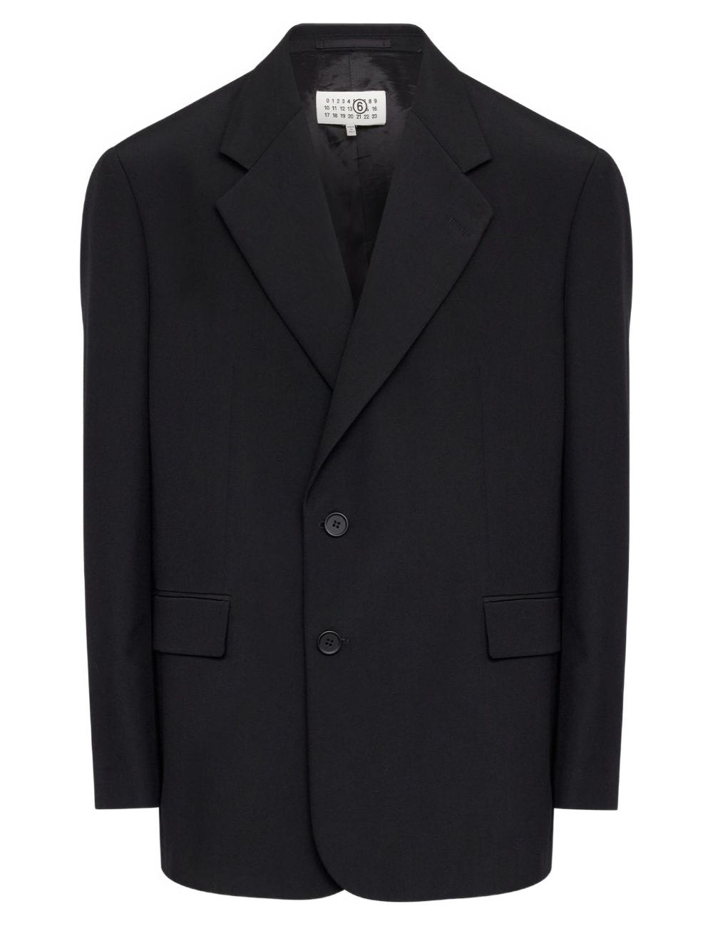 Blazer monopetto in nero MM6 Maison Margiela - uomo 