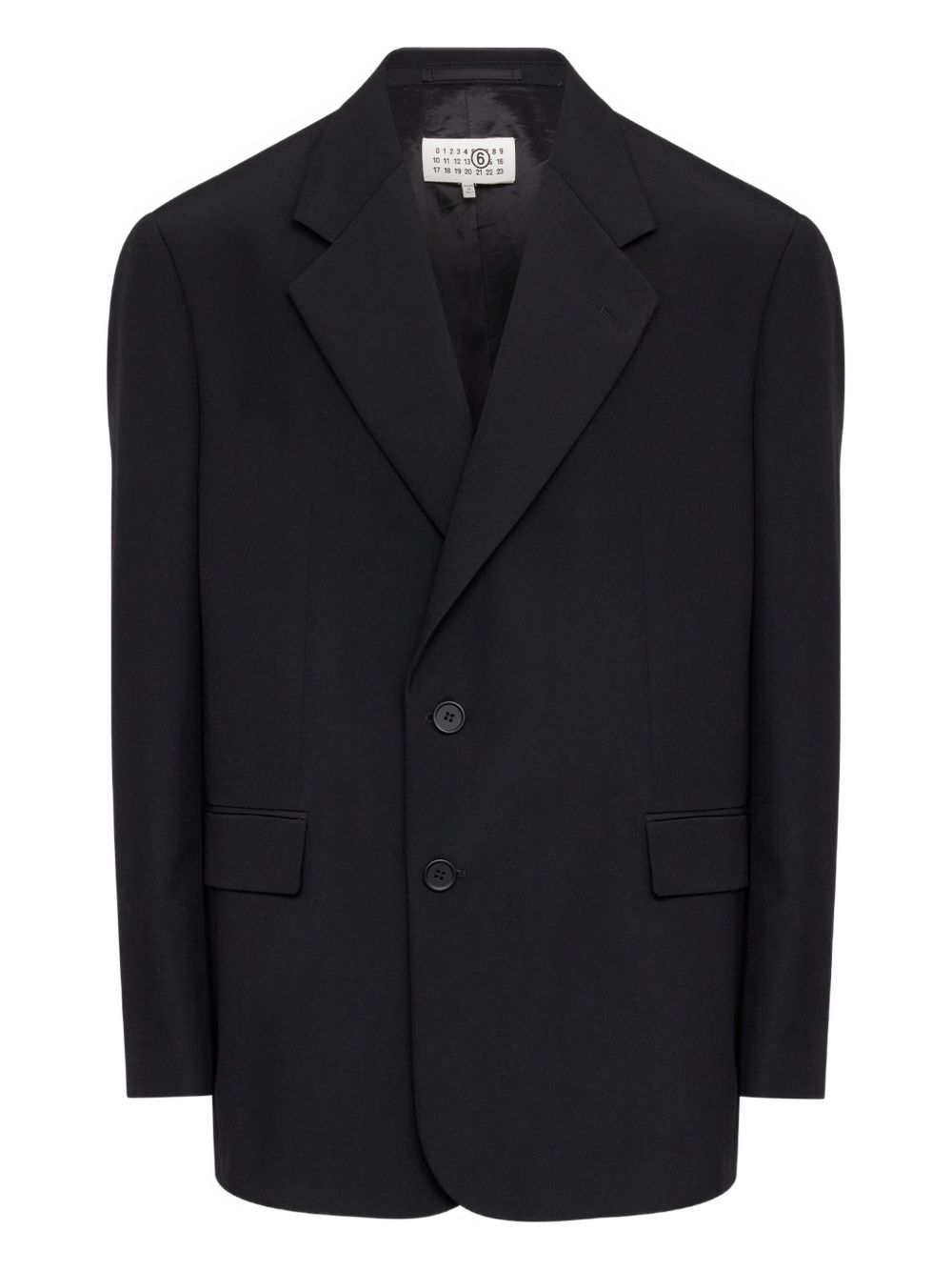 Blazer monopetto in nero MM6 Maison Margiela - uomo 