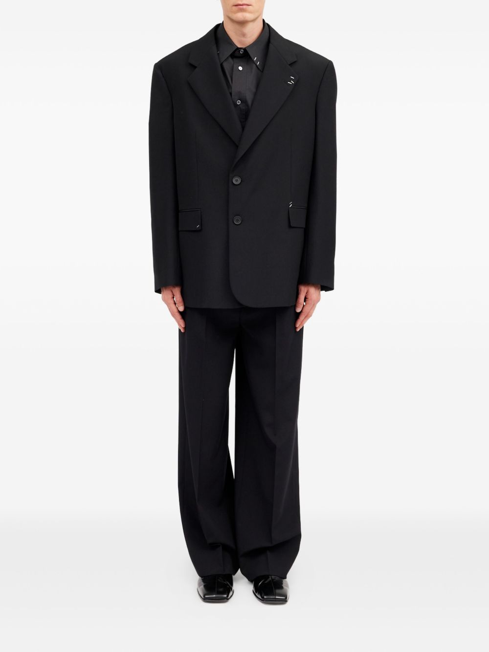 Blazer monopetto in nero MM6 Maison Margiela - uomo 