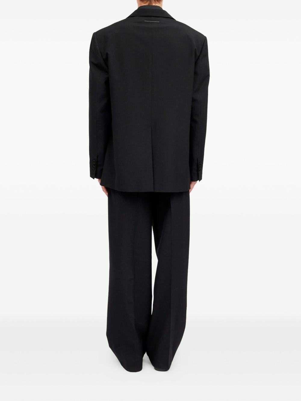 Blazer monopetto in nero MM6 Maison Margiela - uomo 