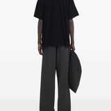T-shirt girocollo con logo in nero Mm6 maison margiela - uomo 