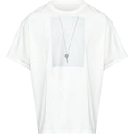 T-shirt girocollo in bianco Mm6 maison margiela - uomo 