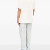 T-shirt girocollo in bianco Mm6 maison margiela - uomo 