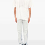 T-shirt girocollo in bianco Mm6 maison margiela - uomo 