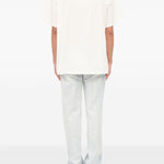 T-shirt girocollo in bianco Mm6 maison margiela - uomo 