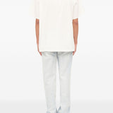 T-shirt girocollo in bianco Mm6 maison margiela - uomo 