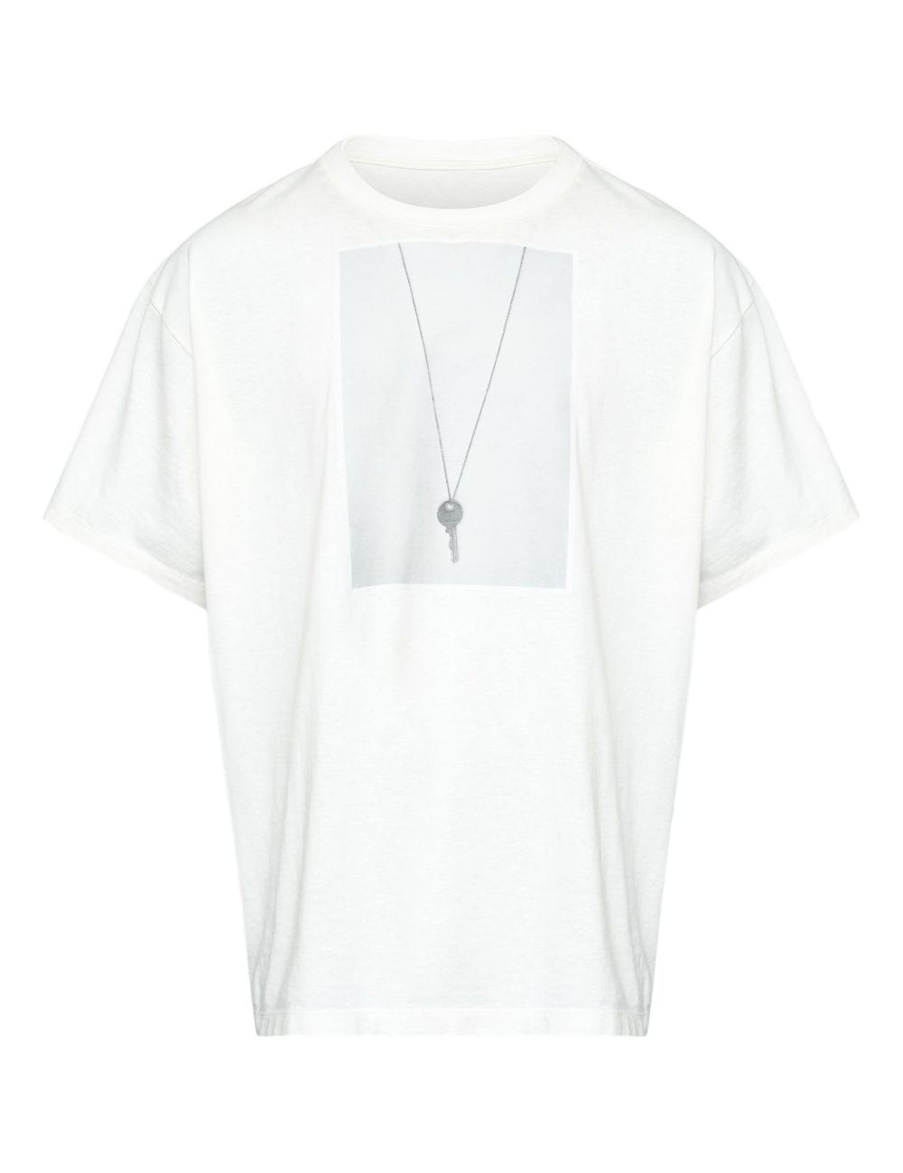 T-shirt girocollo in bianco Mm6 maison margiela - uomo 