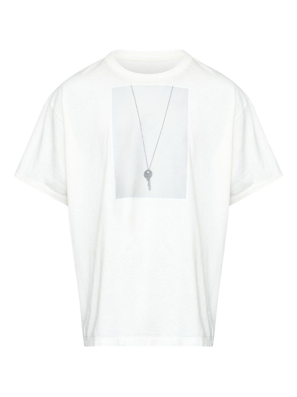 T-shirt girocollo in bianco Mm6 maison margiela - uomo 