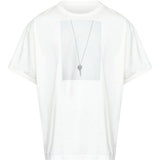 T-shirt girocollo in bianco Mm6 maison margiela - uomo 