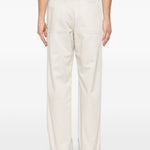 Pantaloni con cuciture a contrasto in avorio MM6 Maison Margiela - uomo 