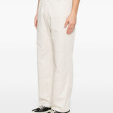 Pantaloni con cuciture a contrasto in avorio MM6 Maison Margiela - uomo 