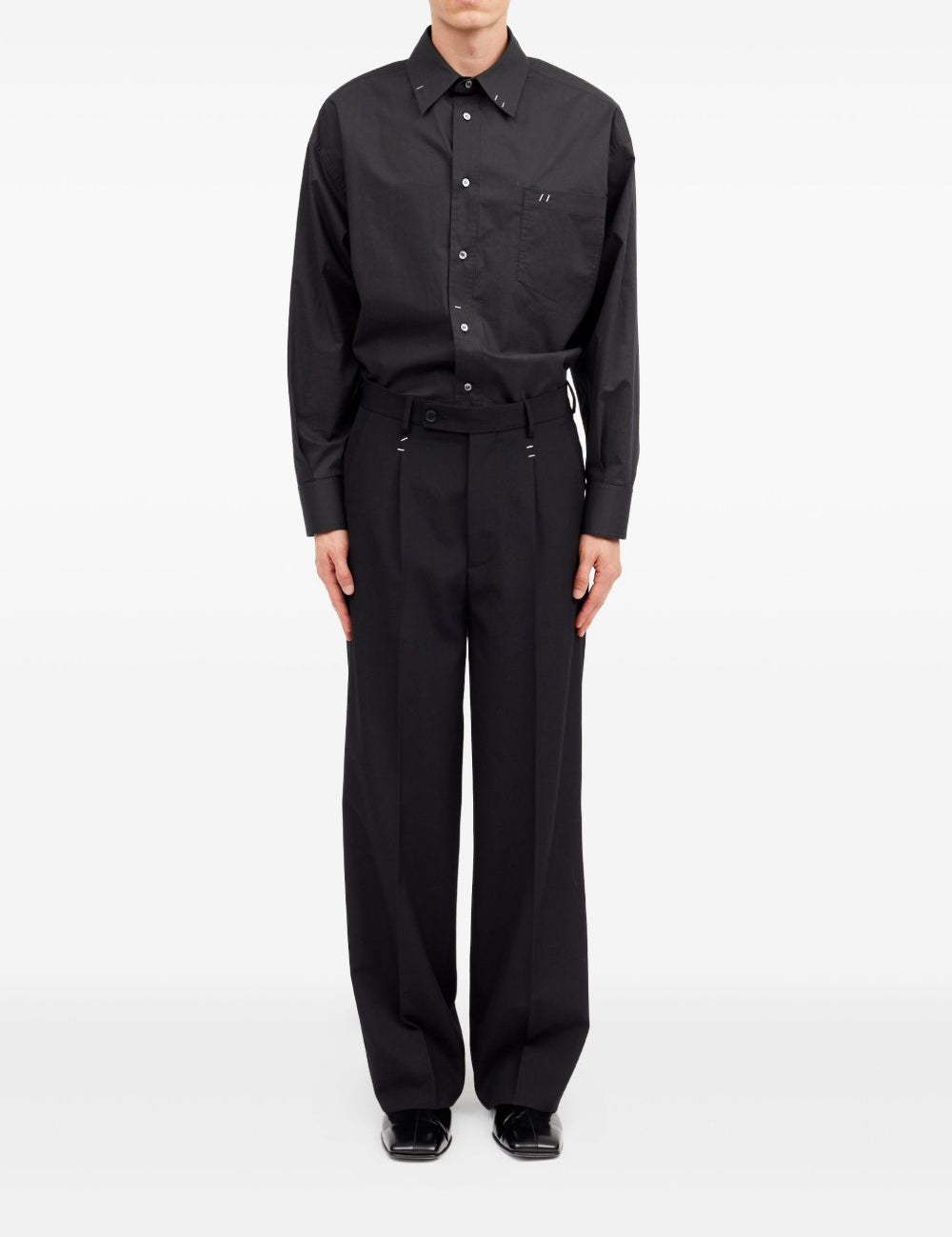 Pantaloni sartoriali in nero MM6 Maison Margiela - uomo 