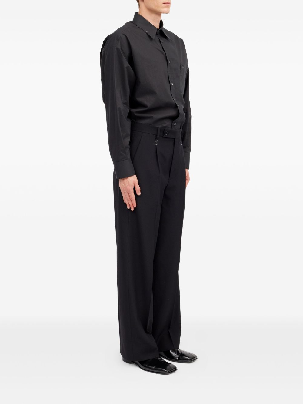 Pantaloni sartoriali in nero MM6 Maison Margiela - uomo 