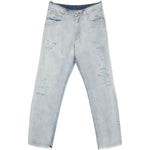 Jeans con effetto vissuto in blu Mm6 maison margiela - uomo 