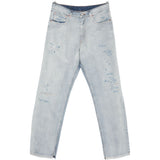 Jeans con effetto vissuto in blu Mm6 maison margiela - uomo 