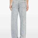 Jeans con effetto vissuto in blu Mm6 maison margiela - uomo 