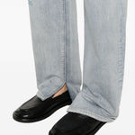 Jeans con effetto vissuto in blu Mm6 maison margiela - uomo 
