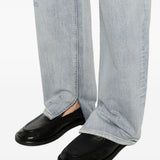 Jeans con effetto vissuto in blu Mm6 maison margiela - uomo 