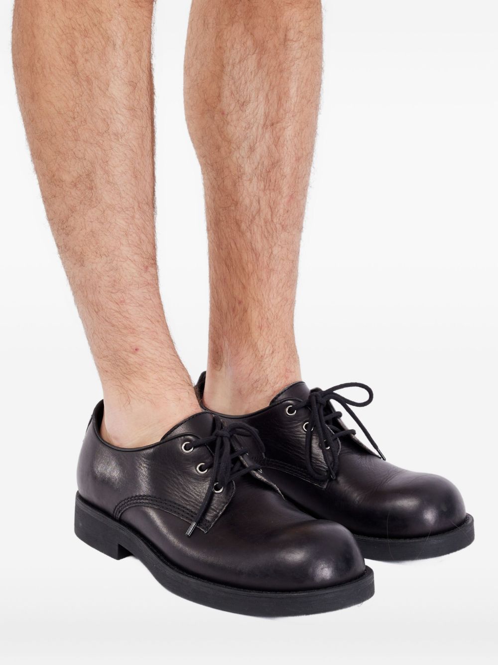 Derby con lacci in nero Mm6 maison margiela - uomo 