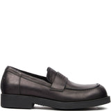 Mocassini con logo in nero Mm6 maison margiela - uomo 