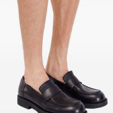 Mocassini con logo in nero Mm6 maison margiela - uomo 