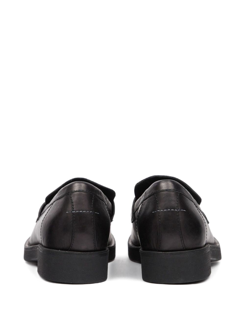 Mocassini con logo in nero Mm6 maison margiela - uomo 