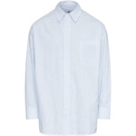 Camicia a righe in celeste Mm6 maison margiela - uomo 