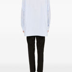 Camicia a righe in celeste Mm6 maison margiela - uomo 