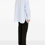 Camicia a righe in celeste Mm6 maison margiela - uomo 