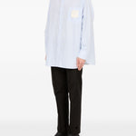 Camicia a righe in celeste Mm6 maison margiela - uomo 