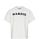 T-shirt in cotone con stampa grafica in bianco Mm6 maison margiela - uomo 