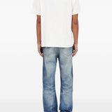 T-shirt in cotone con stampa grafica in bianco Mm6 maison margiela - uomo 