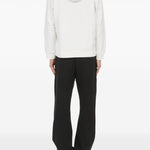 Felpa con cappuccio in bianco Mm6 maison margiela - uomo 
