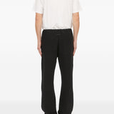 Pantaloni con applicazione in nero Mm6 maison margiela - uomo 