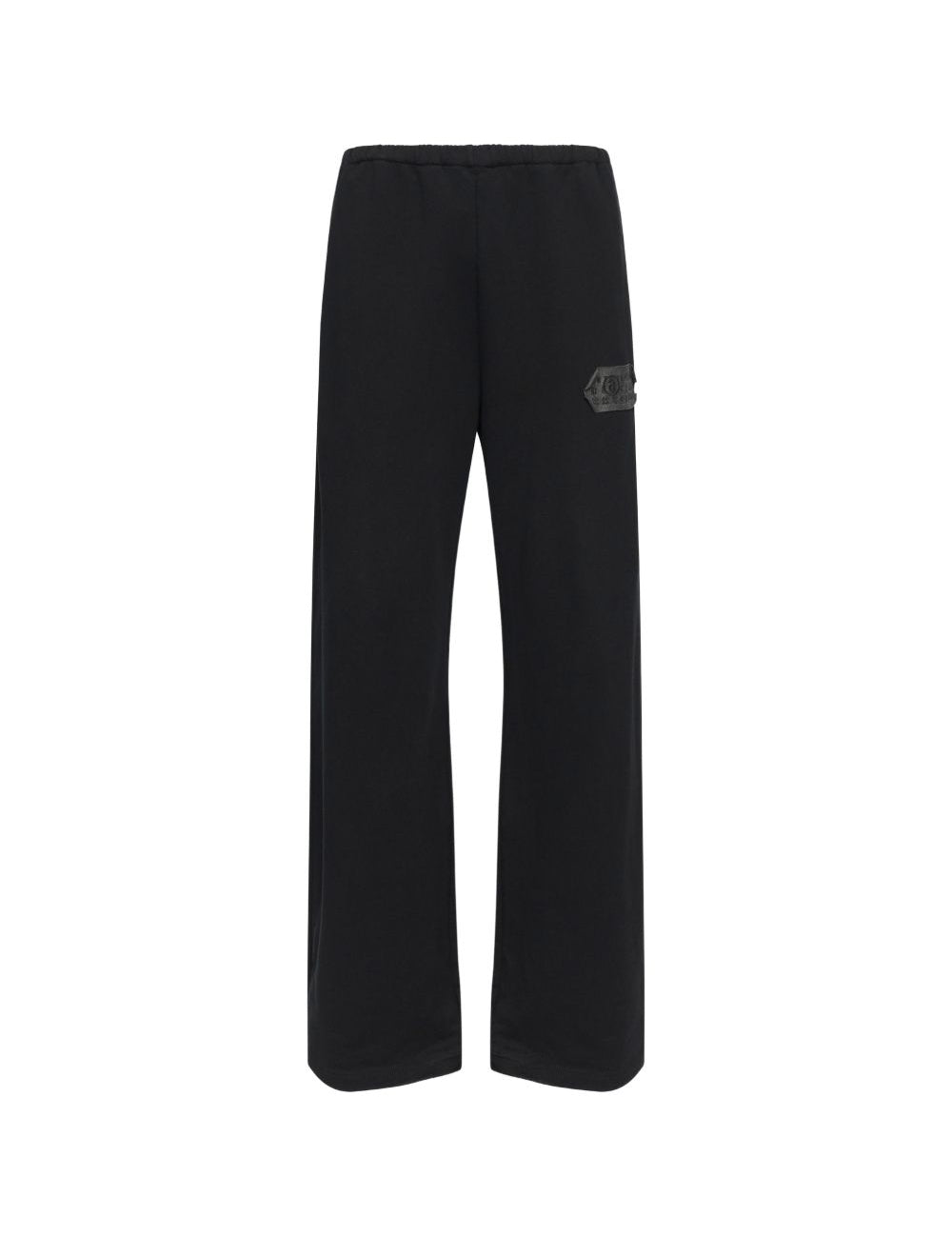 Pantaloni con applicazione in nero Mm6 maison margiela - uomo 