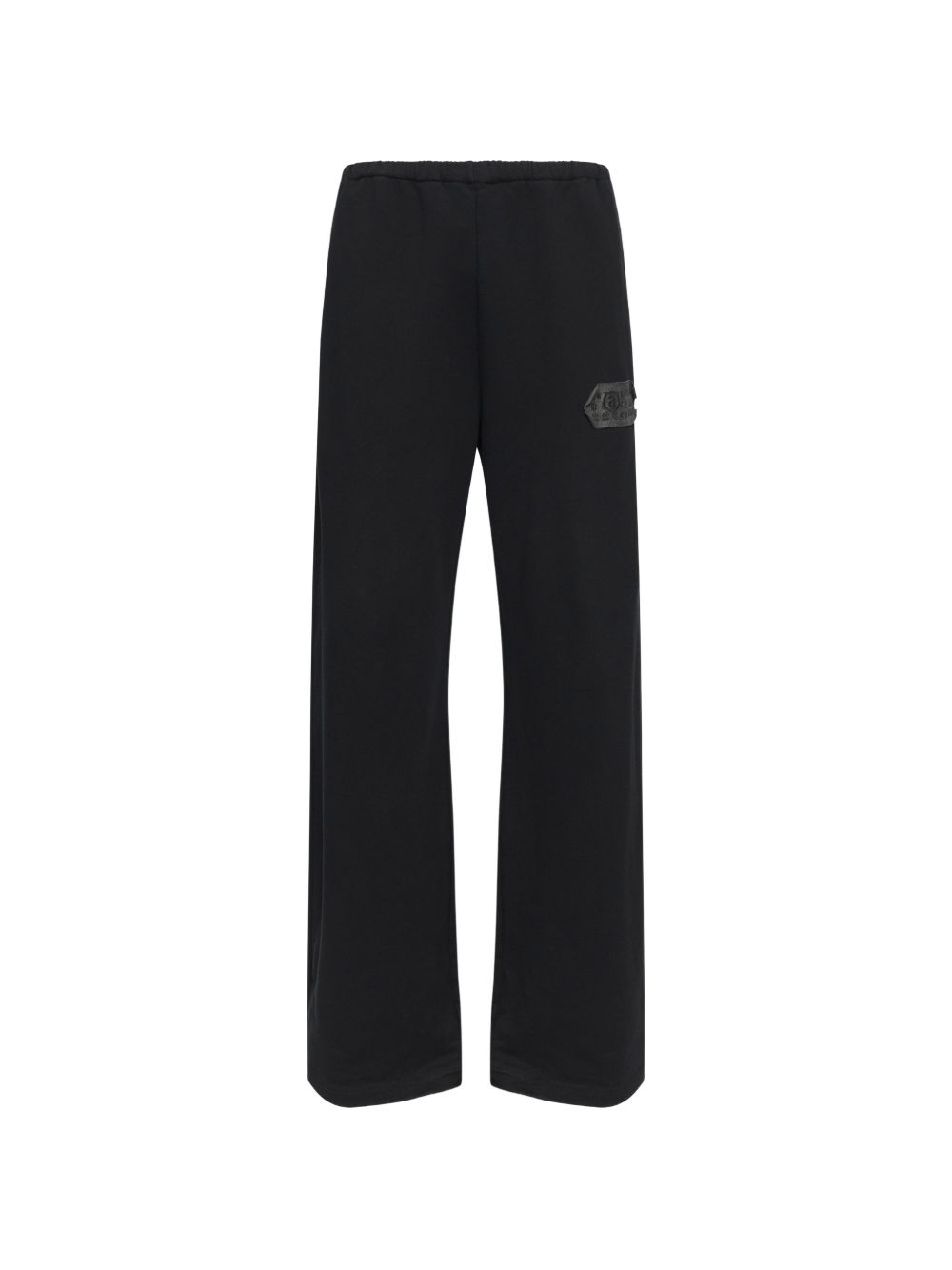 Pantaloni con applicazione in nero Mm6 maison margiela - uomo 